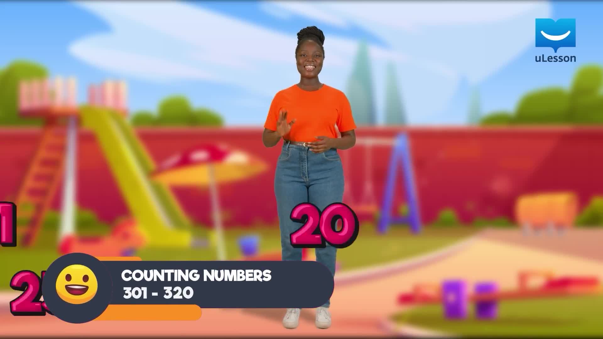 Mga Numero - Advanced Counting - 41 - Counting Numbers 301 - 320 background