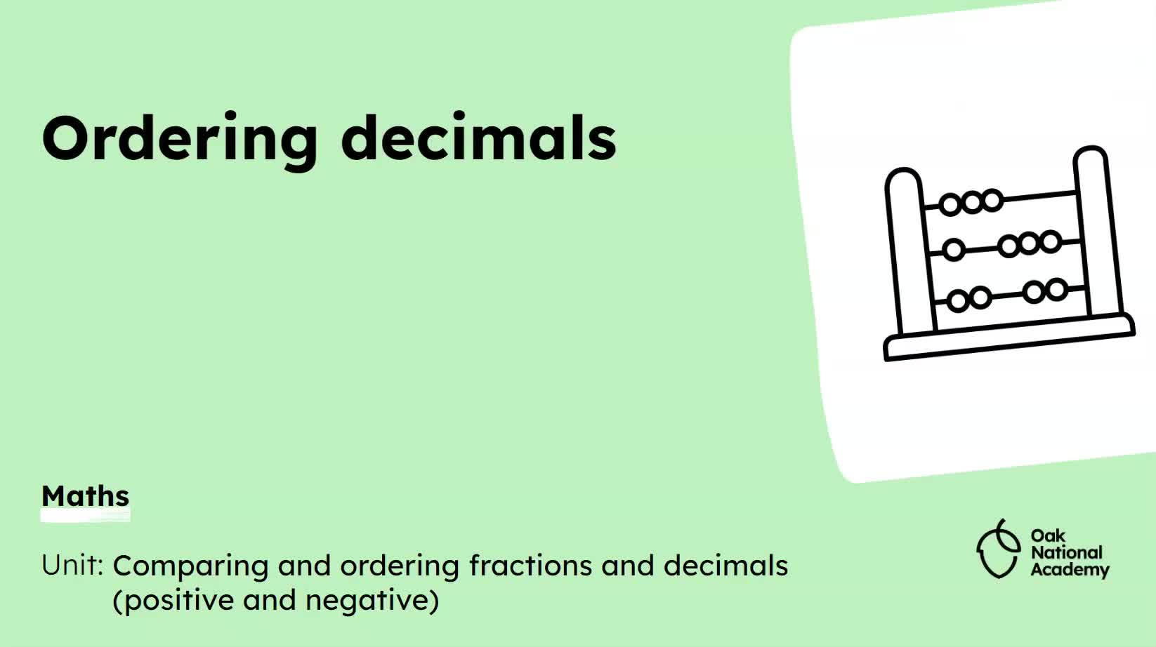 KS3 Maths - S1E96