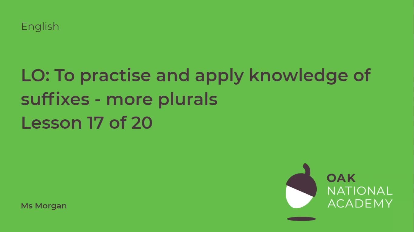 KS2 English Season 1 Episode 41