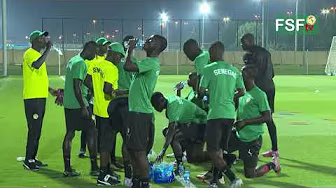 CMD U17 Qatar 2025: Première séance d'entrainement des Lionceaux au terrain Al Thumama 3 à Doha