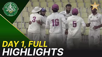 Full Highlights | Karachi Blues vs Bahawalpur Region | Day 1 | QeAT 2025-26 | PCB | M2P1U background