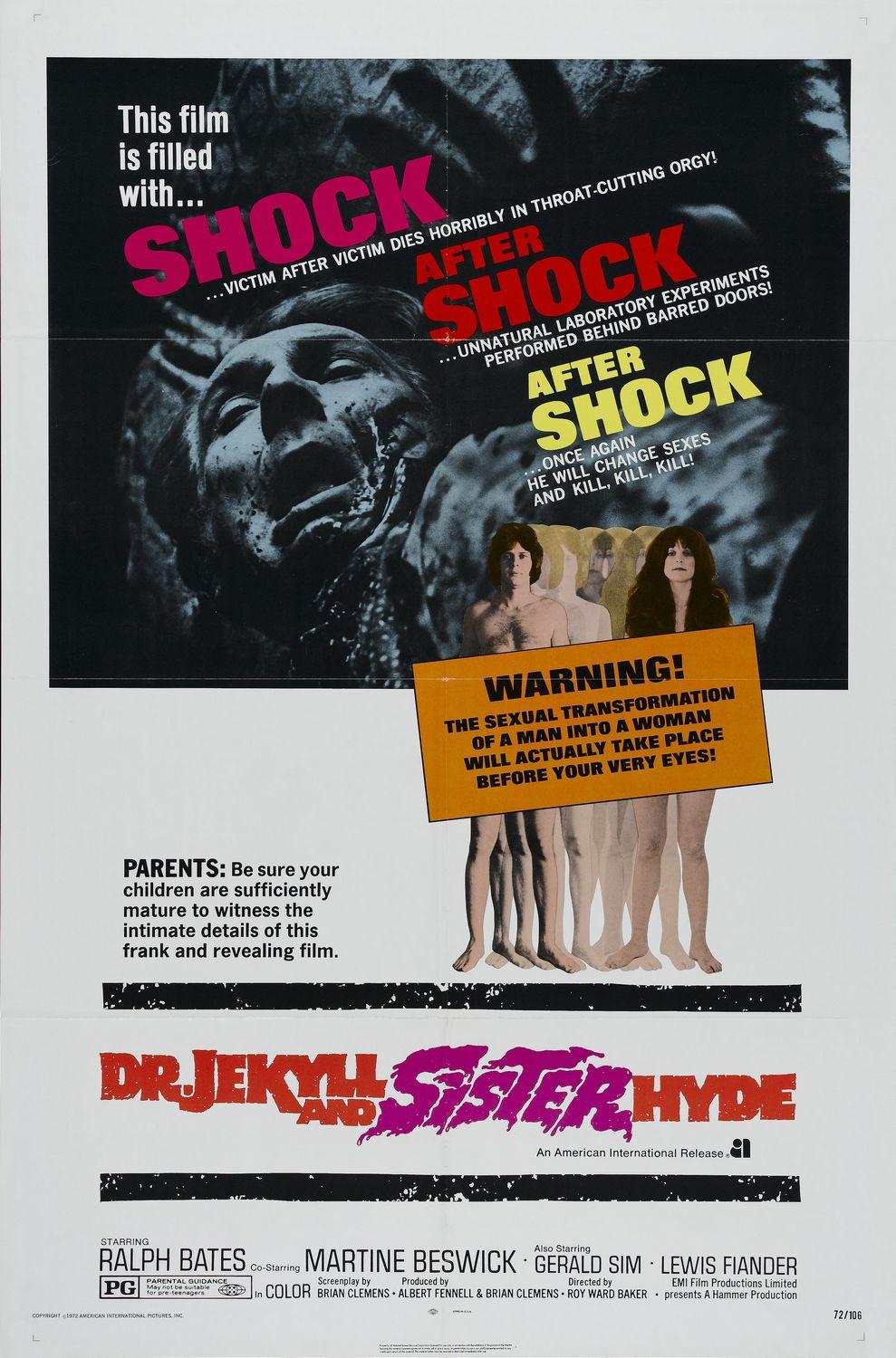 Dr Jekyll & Sister Hyde poster - similar to Blood Mania