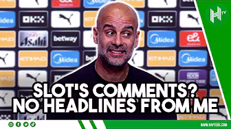 Slot comments? You will NOT have my HEADLINES in the Daily Mail! | Pep Guardiola background