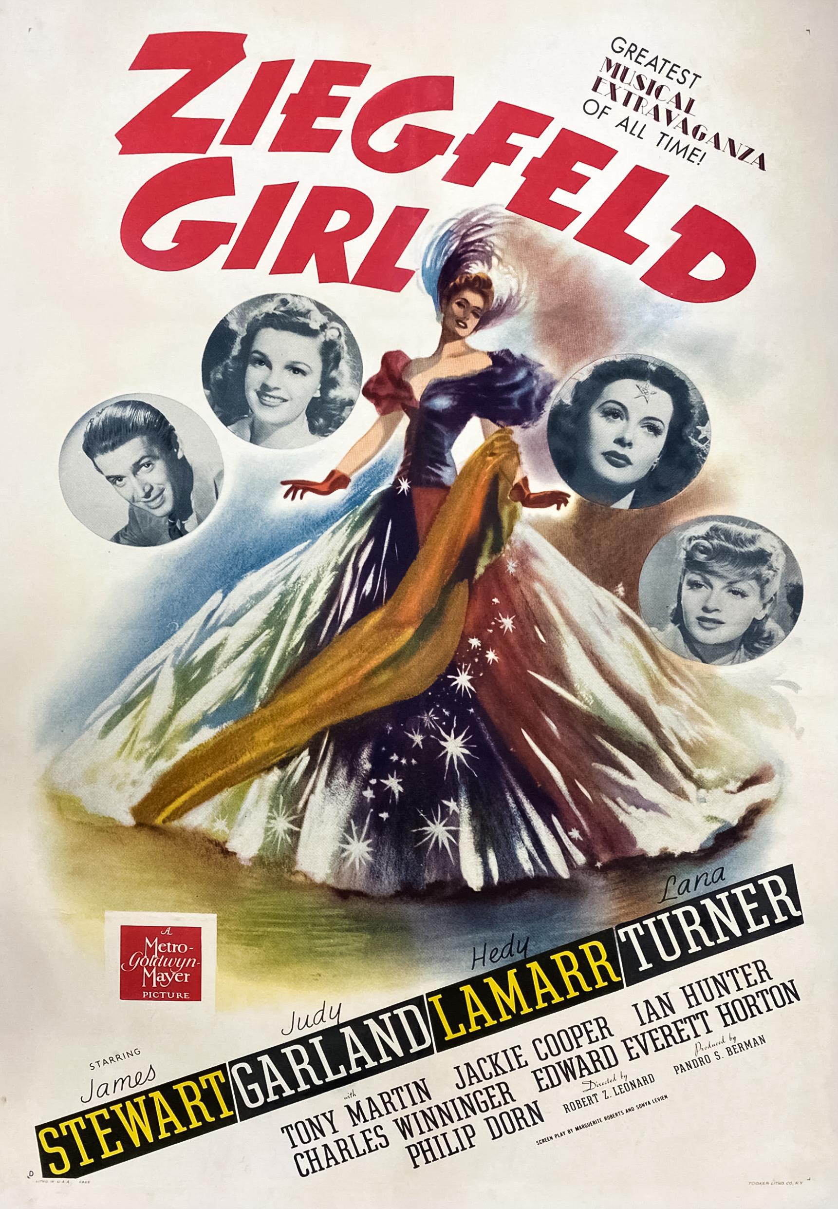 Ziegfeld Girl poster - similar to Artie Shaw's Class in Swing