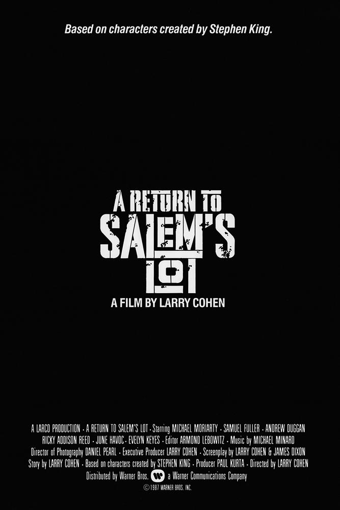 A Return to Salem's Lot poster