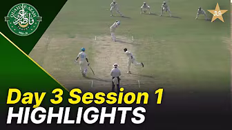 1st Session Highlights | Karachi Blues vs Bahawalpur Region | Day 3 | QeAT 2025-26 | PCB | M2P1S background