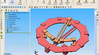 Montaje del mecanismo de 1190 del atlas Artobolevski con Solidworks y Cosmos Motion.