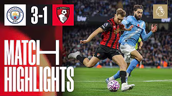 Haaland brace ends Cherries' Premier League unbeaten run | Manchester City 3-1 AFC Bournemouth