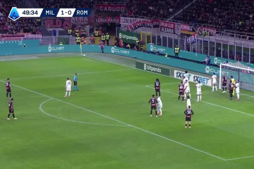 [Highlights] Accidental bounce! Milan corner hits Nkunku, deflects onto the post