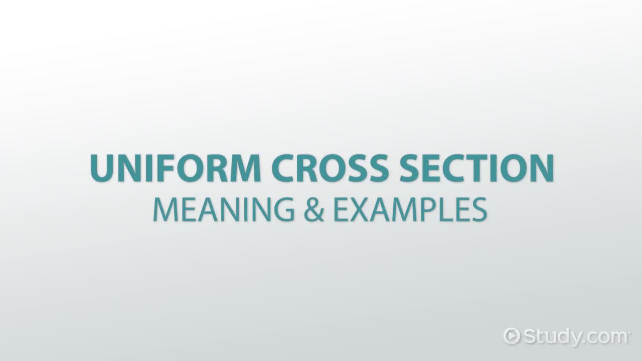 Cross Section Overview & Examples background