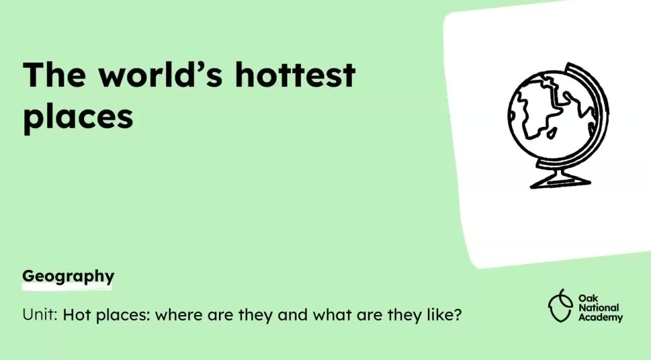 The world's hottest places