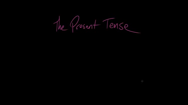 The Present Tense | The Parts of Speech | Grammar | Khan Academy background