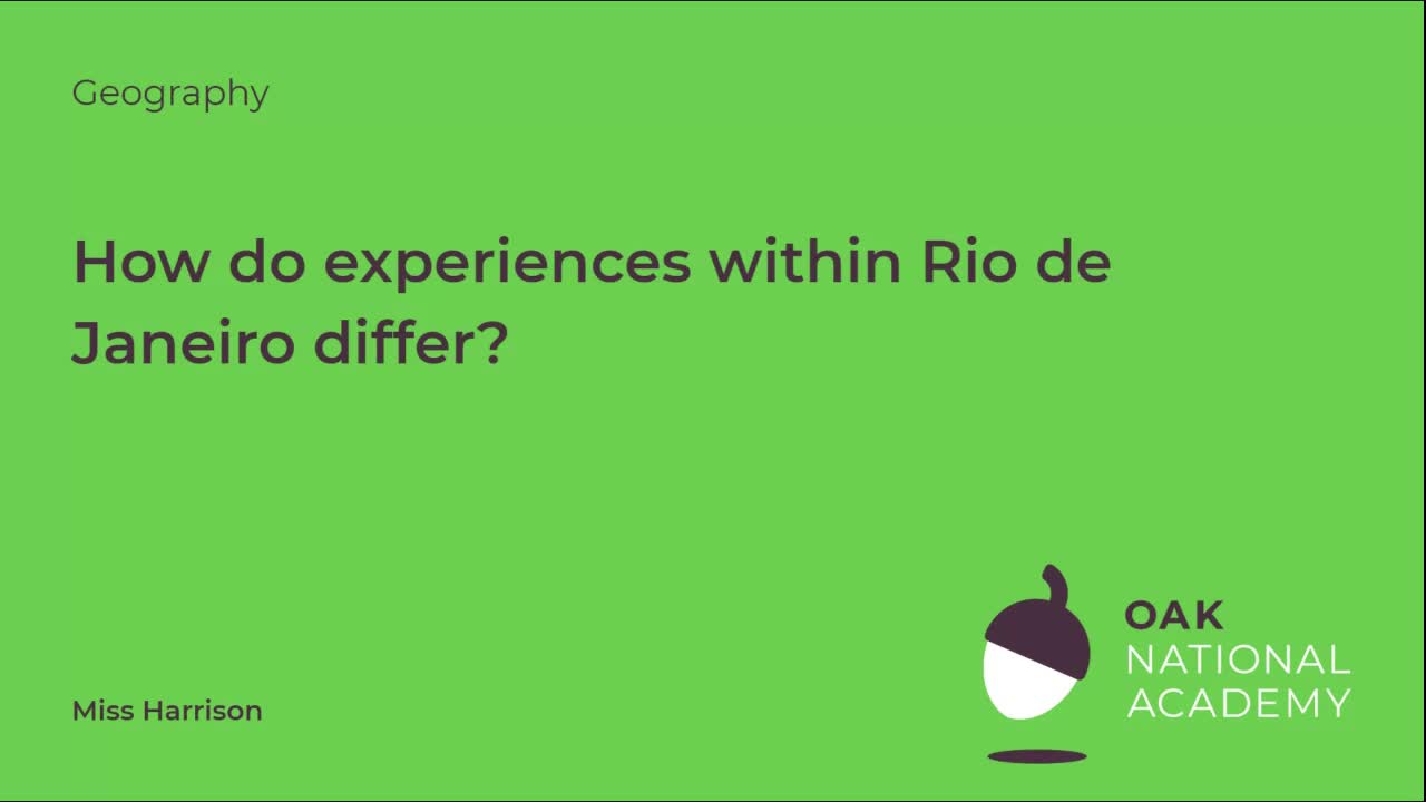 How do experiences within Rio de Janeiro differ?