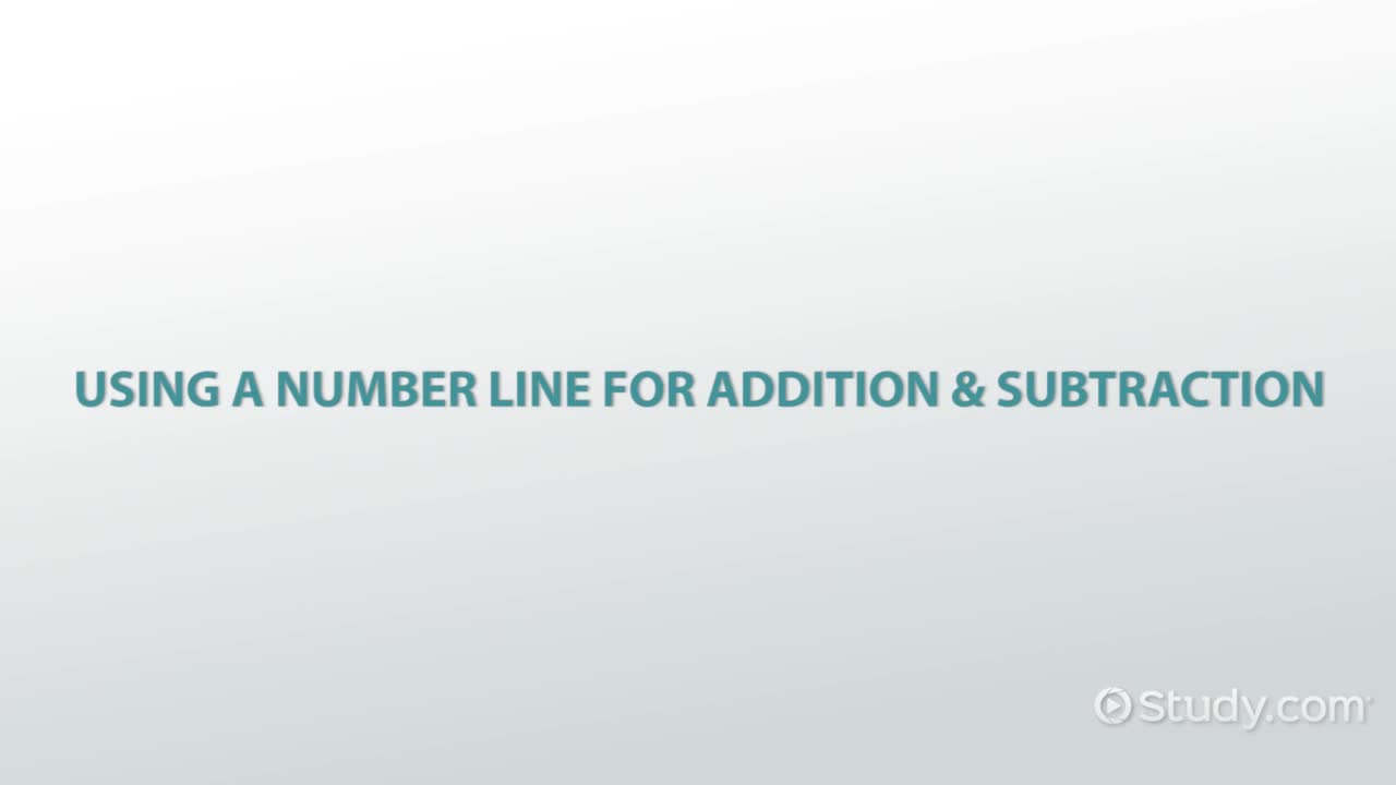 Number Line for Addition & Subtraction | Overview & Examples