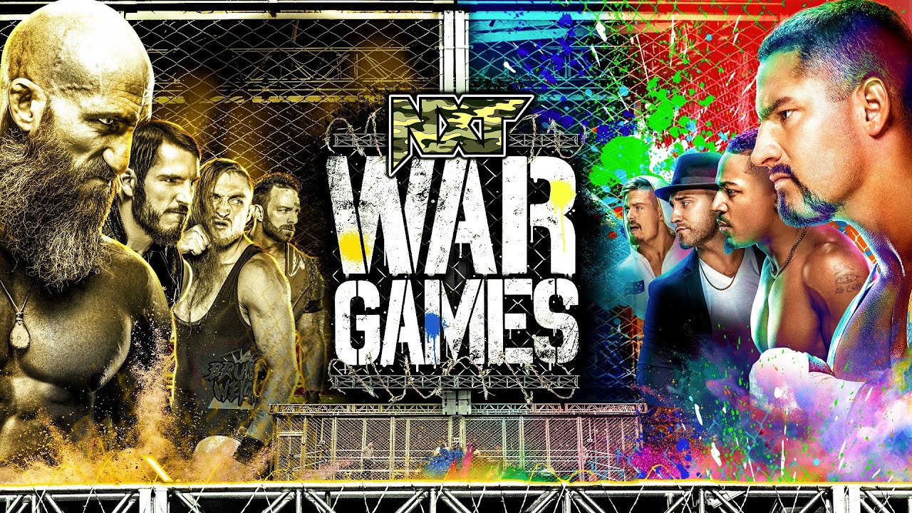 FULL EVENT: NXT WarGames 2021 | Team Black & Gold vs. Team 2.0 in WarGames background