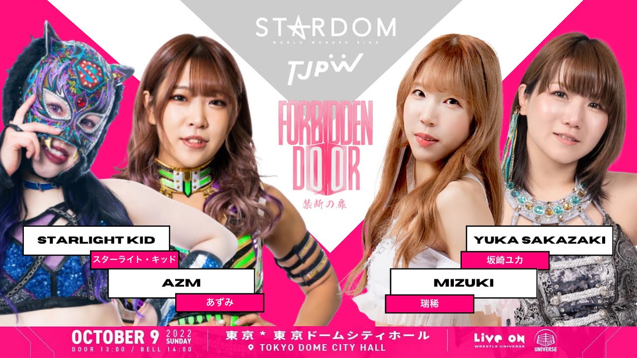 Booking a STARDOM vs. TJPW Forbidden Door Show backdrop