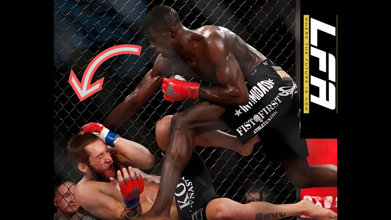 UFC's Chidi Njokuani BRUTAL BEATDOWN of Phil Dace | LFA Fights background