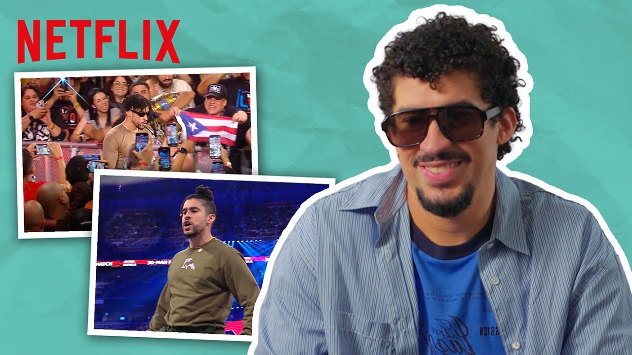 Bad Bunny reacts to his WWE highlights | Happy Gilmore 2 | WWE on Netflix