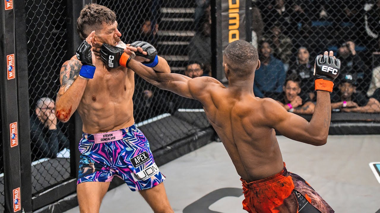 DRC Faced South Africa! Shadrick Dju Yemba vs Steven Goncalves | EFC 124 background