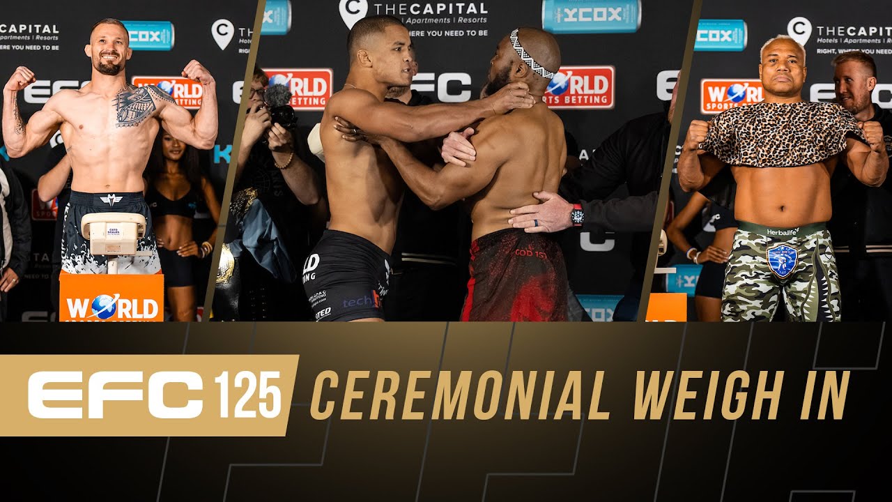 EFC 125 Weigh in highlights!