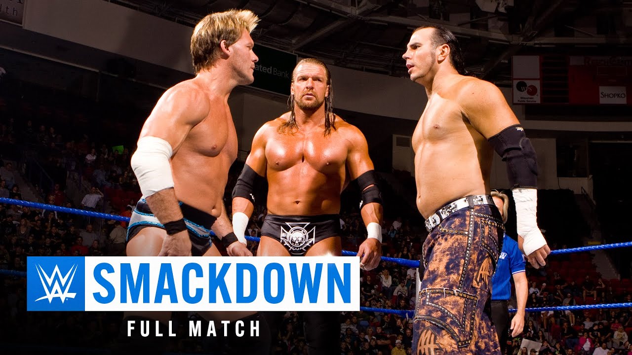 FULL MATCH: Triple H vs. Chris Jericho vs. Matt Hardy | Triple Threat Match: Oct. 3, 2008 background
