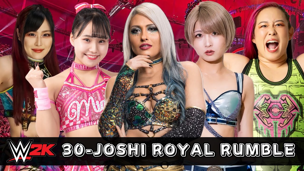 WWE 2K24 - 30-JOSHI ROYAL RUMBLE 女子プロレス background