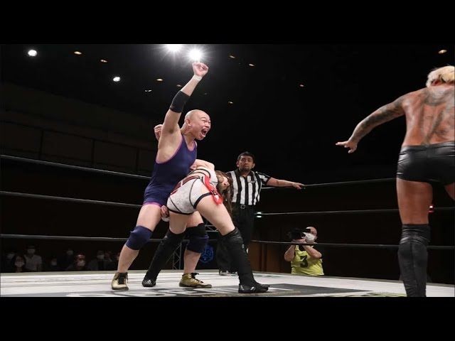 【DDT2021.5.29】Higuchi & Sakaguchi & Saki Akai vs Oishi & Okada & Nakamura: Fukuoka Afternoon Battle! background