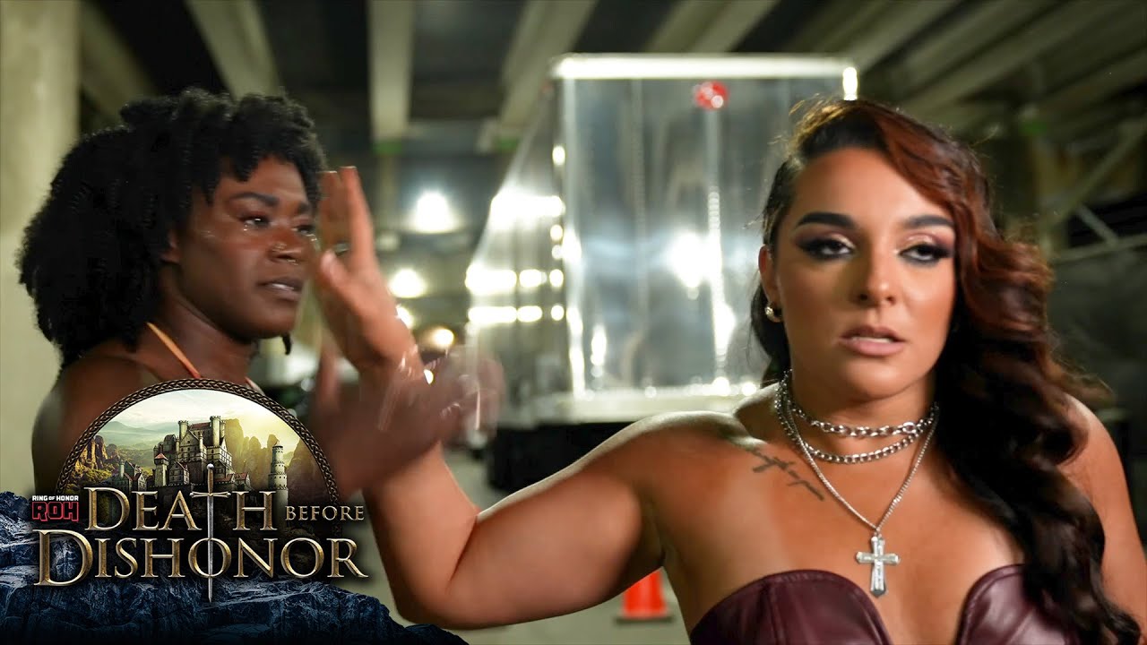 Deonna Purrazzo comes face to face with Trish Adora! | Death Before Dishonor background