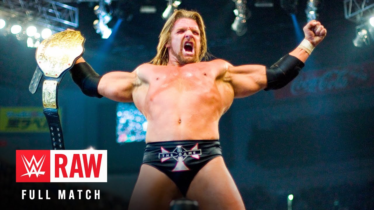 FULL MATCH: Triple H vs. Edge | World Heavyweight Title Match: Raw, Feb. 7, 2005 background