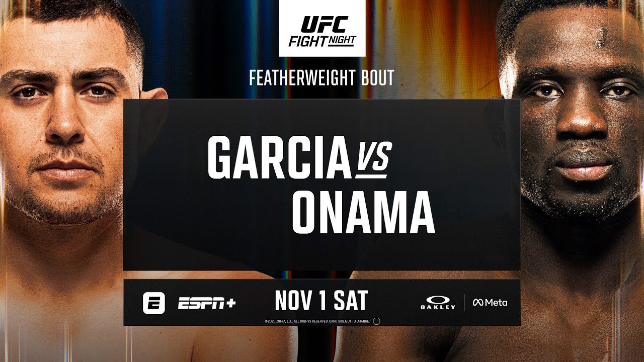 UFC Vegas 110: Garcia vs Onama - November 1st | Fight Promo background