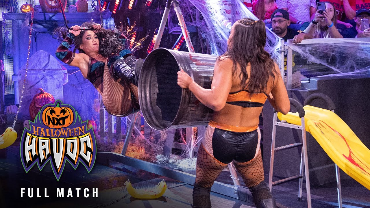 FULL MATCH: Roxanne Perez vs. Kiana James | Devil's Playground Match: NXT Halloween Havoc 2023 background