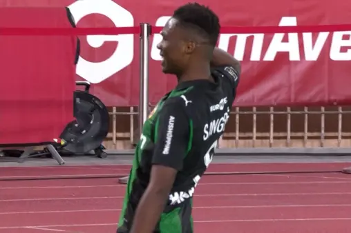 [Goal] Blown open! Sangare flicks the ball past opponent and smashes to extend the lead