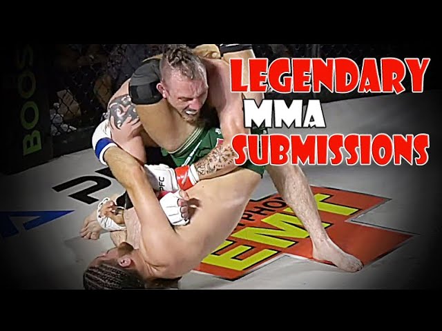 Legendary Submission Moments in MMA backdrop