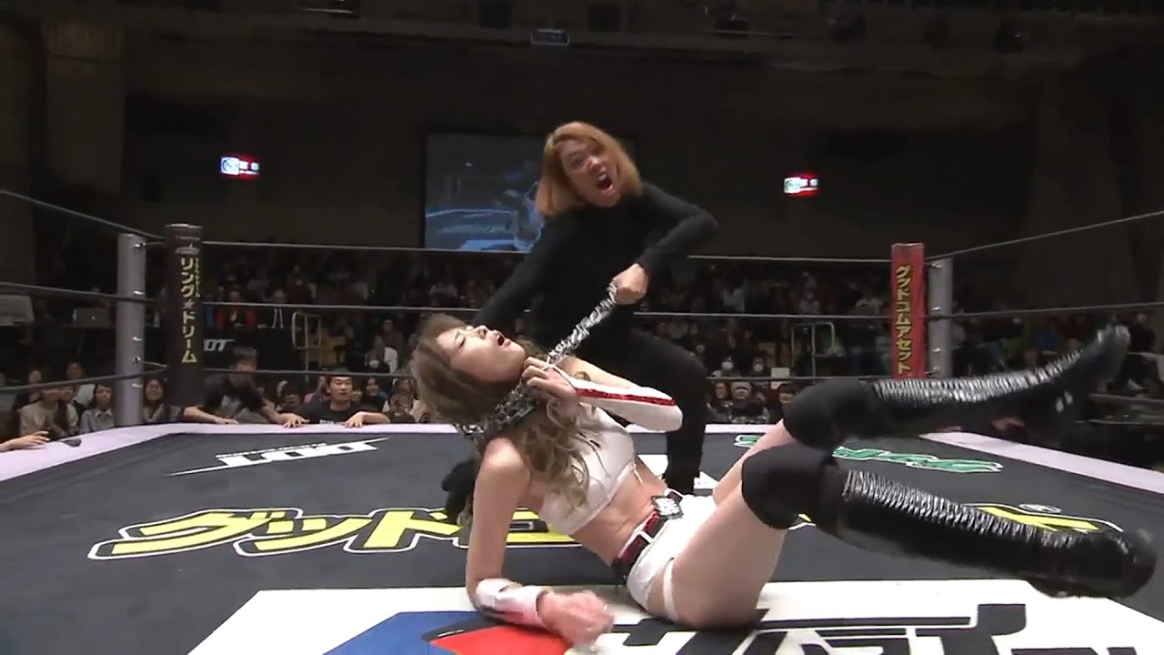 LiLiCo DESTROYS Saki (赤井沙希) with CHAIN ATTACK: Korakuen Iron Man Title DEVASTATION!