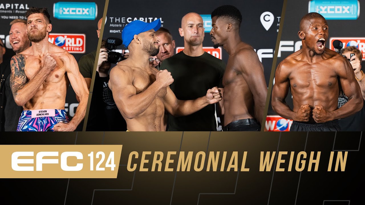 EFC 124 CEREMONIAL WEIGH IN - Highlights!