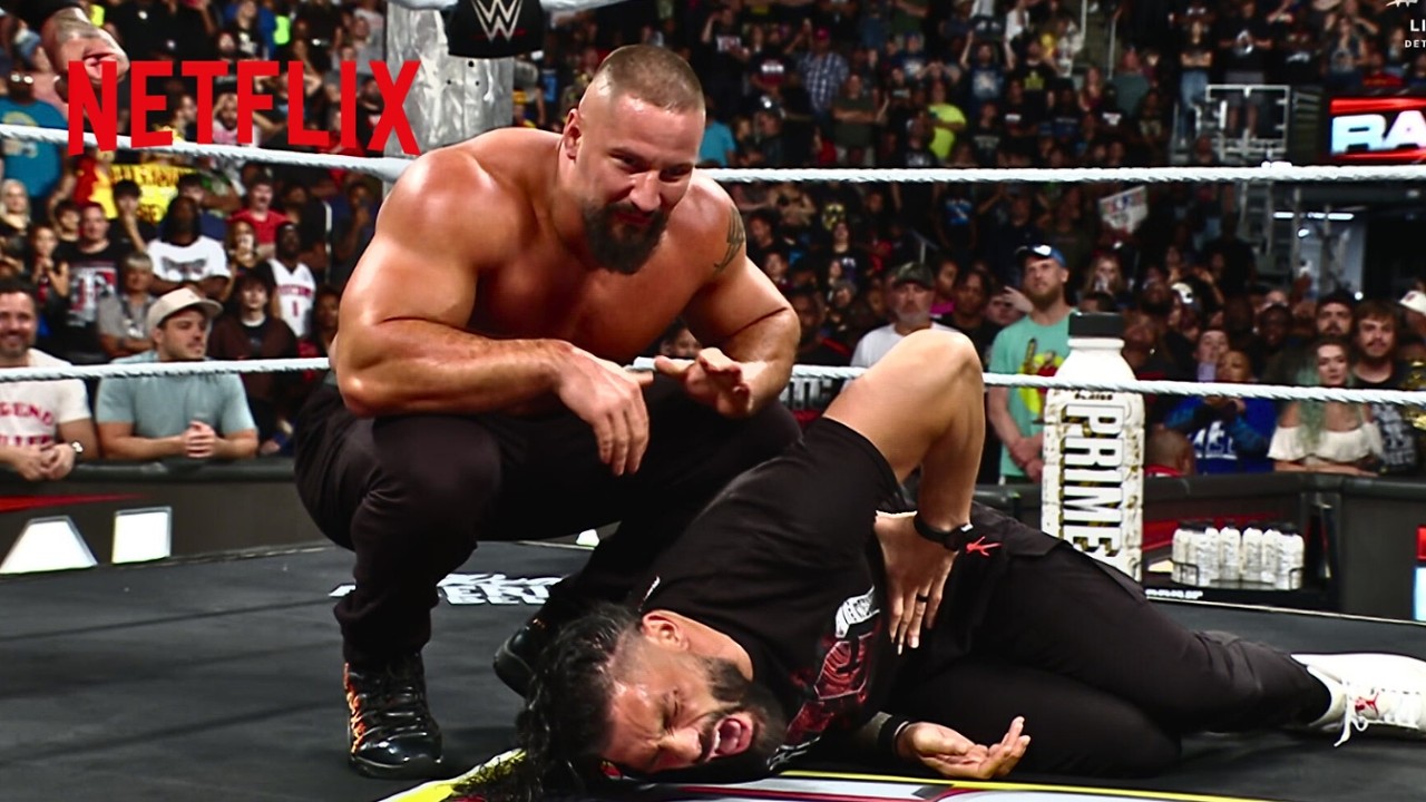 Roman Reigns & Jey Uso are speared through a barricade by Bron Breakker | WWE Raw | 7/28/2025