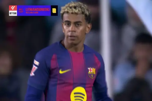 [Highlights] Yamal's one-on-one drive hits the post, missing a brace