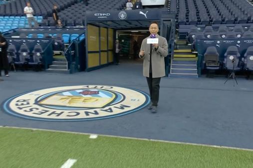 [Pre-match] Grand opening production! Zhan Jun appears at the center of Etihad Stadium