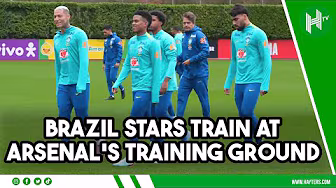 Estevao, Casemiro & Rodrygo train with Brazil at Arsenal’s training ground