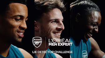 Arsenal Lie Detector 😮‍💨⚽️ | Roman Kemp, Eze, Nwaneri & Rice | L’Oréal Men Expert