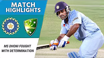 MS Dhoni Fought With Determination | Hayden, Symonds, Haddin Demolish India! | India vs Australia