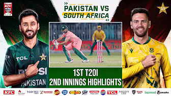 2nd Innings Highlights | Pakistan vs South Africa T20I Series | 1st T20I | PCB | M2R1U background