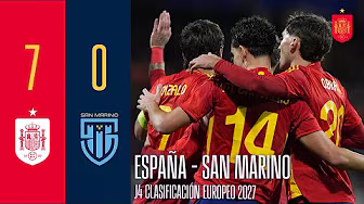 Resumen #U21EURO | España 7-0 San Marino | J4 Clasificación Europeo 2027 | 🔴 SEFUTBOL