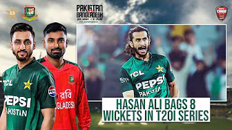 🔥 Hasan Ali bags 8️⃣ wickets in the T20I series vs Bangladesh🎯🇵🇰 | PCB | M2N1A background