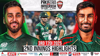 2nd Innings Highlights | Pakistan vs Bangladesh | 3rd T20I, 2025 | PCB | M2N1A background