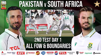All FOW & Boundaries | Pakistan vs South Africa Test Series 2025 | 2nd Test Day 1 | PCB | M2R1U background