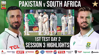 Session 3 Highlights | Pakistan vs South Africa Test Series 2025 | 1st Test Day 2 | PCB | M2R1U