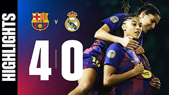 LIGA F |  FC BARCELONA 4 vs 0 REAL MADRID 🔵🔴