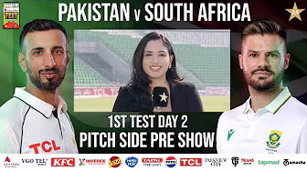 Pitch Side - Pre Match Studio Show | PAK vs SA Test Series 2025 | 1st Test Day 2 | PCB | M2R1U background
