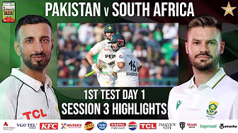 Session 3 Highlights | Pakistan vs South Africa Test Series 2025 | 1st Test Day 1 | PCB | M2R1U